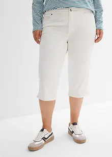 Pantalon corsaire taille élastiquée, bonprix