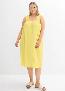 Robe en jersey crêpe gaufré, bonprix