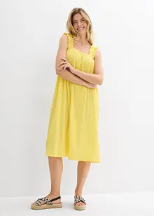 Robe en jersey crêpe gaufré, bonprix