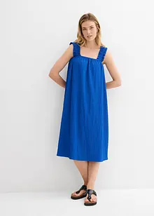 Robe en jersey crêpe gaufré, bonprix