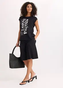 T-shirt long 100% coton, bonprix