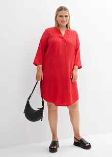 Robe-tunique fluide et texturée en viscose mélangée, bonprix