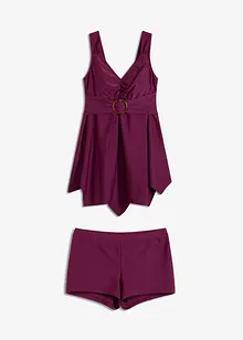 Tankini long (ens. 2 pces) à larges bretelles, bonprix
