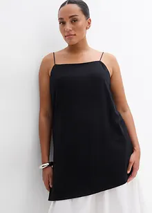 Top à fines bretelles et base asymétrique en viscose mélangée, bonprix