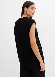Top fluide en maille de viscose, coupe ballon, bonprix
