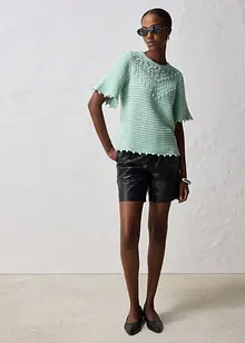 Pull ajouré avec lin, bonprix