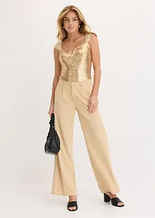 Body à sequins, bonprix