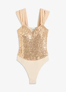 Body à sequins, bonprix
