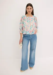 Blouse à base effet boule, bonprix