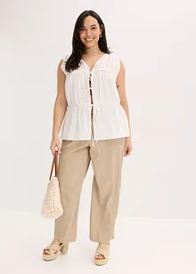 Blouse sans manches à volants et nœuds, bonprix