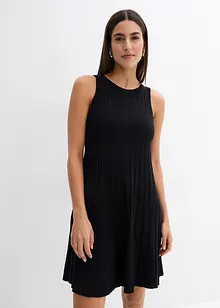 Robe trapèze en maille de viscose mélangée, bonprix