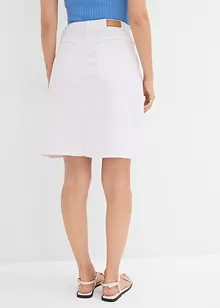 Jupe en jean, taille haute, extensible, bonprix