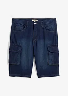 Bermuda cargo en jean, coupe loose, bonprix