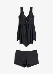 Tankini long (ens. 2 pces) à larges bretelles, bonprix
