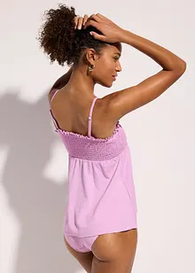 Tankini bandeau smocké (ens. 2 pces), bonprix