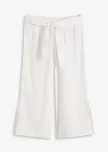 Pantalon de plage en gaze de coton, longueur 3/4, bonprix