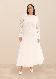 T-shirt manches longues en dentelle, bonprix