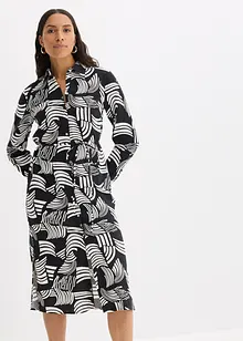 Robe-chemise imprimée et légère en lin majoritaire, bonprix