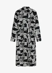 Robe-chemise imprimée et légère en lin majoritaire, bonprix