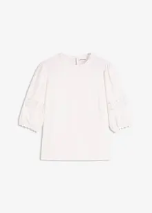 Blouse manches courtes contenant du lin, bonprix