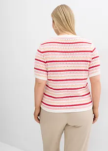 T-shirt en maille rayée, bonprix