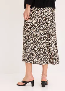 Jupe midi en satin, bonprix