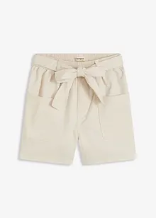 Short en twill avec ceinture à nouer, bonprix