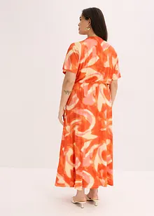 Robe longue à imprimé batik, en viscose douce et extensible, bonprix