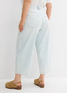 Jean balloon taille mi-haute, doux et raccourci, bonprix