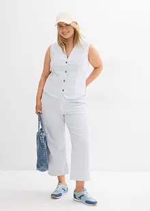 Jean large taille haute, cropped, bonprix