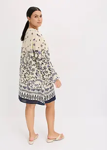 Robe courte bohème, aspect lin, bonprix