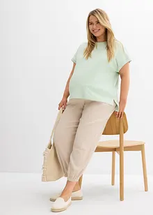 Pantalon de grossesse 2en1, 100% gaze de coton, bonprix