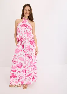 Jupe longue imprimée en viscose texturée, bonprix