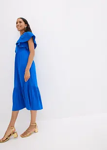 Robe en jersey à motif ajouré en viscose douce et extensible, bonprix
