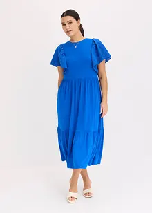 Robe en jersey à motif ajouré en viscose douce et extensible, bonprix