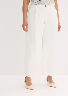 Pantalon à pinces en twill de coton, bonprix