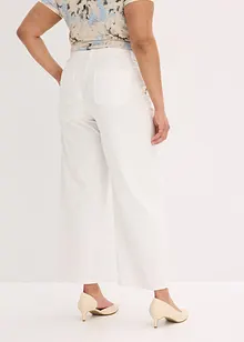 Pantalon à pinces en twill de coton, bonprix