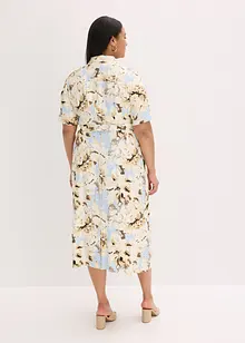 Robe-chemise en viscose avec ceinture à nouer (2 pces), bonprix