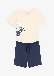 T-shirt et short en jersey coton (ens. 2 pces), bonprix