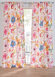Voilage à imprimé floral en polyester recyclé (1 pce), bonprix