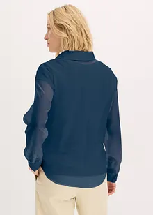Blouse transparente et texturée, bonprix