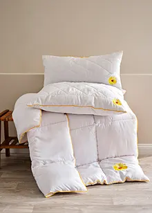 Oreiller microfibre toucher duvet avec fleur brodée, bonprix