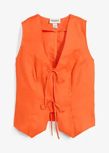 Blouse sans manches 100% lin, bonprix