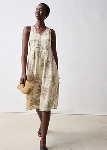 Robe midi en ramie, bonprix
