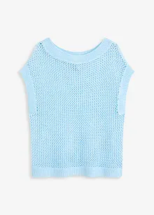 Pull en grosse maille ajourée avec fil brillant, bonprix