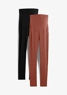 Lot de 2 leggings de grossesse avec coton, bonprix