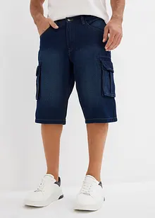 Bermuda cargo en jean, coupe loose, bonprix