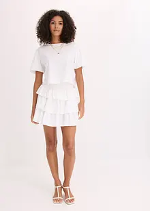 Mini-jupe 100% coton, bonprix