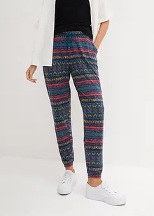 Pantalon en jersey imprimé, bonprix