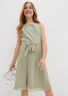 Robe en crêpe avec sequins, bonprix